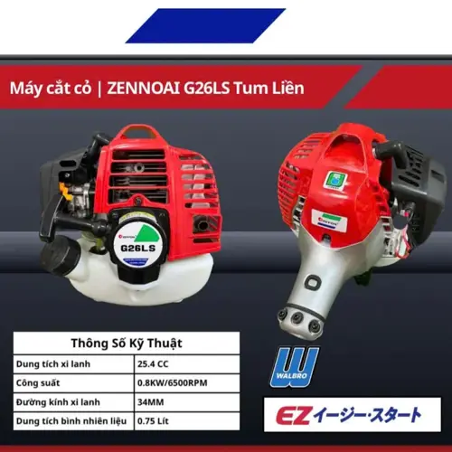 Máy cắt cỏ ZENNOAI G26LS Tum Liền